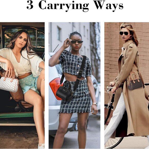 INICAT Women's Mini Satchel - Versatile Vegan Leather Purse for Every Occasion - Picture 3 of 8